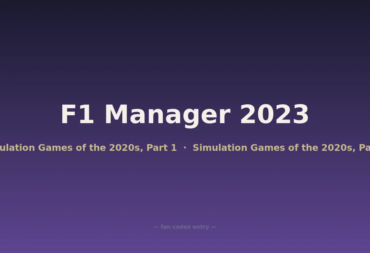 F1 Manager 2023