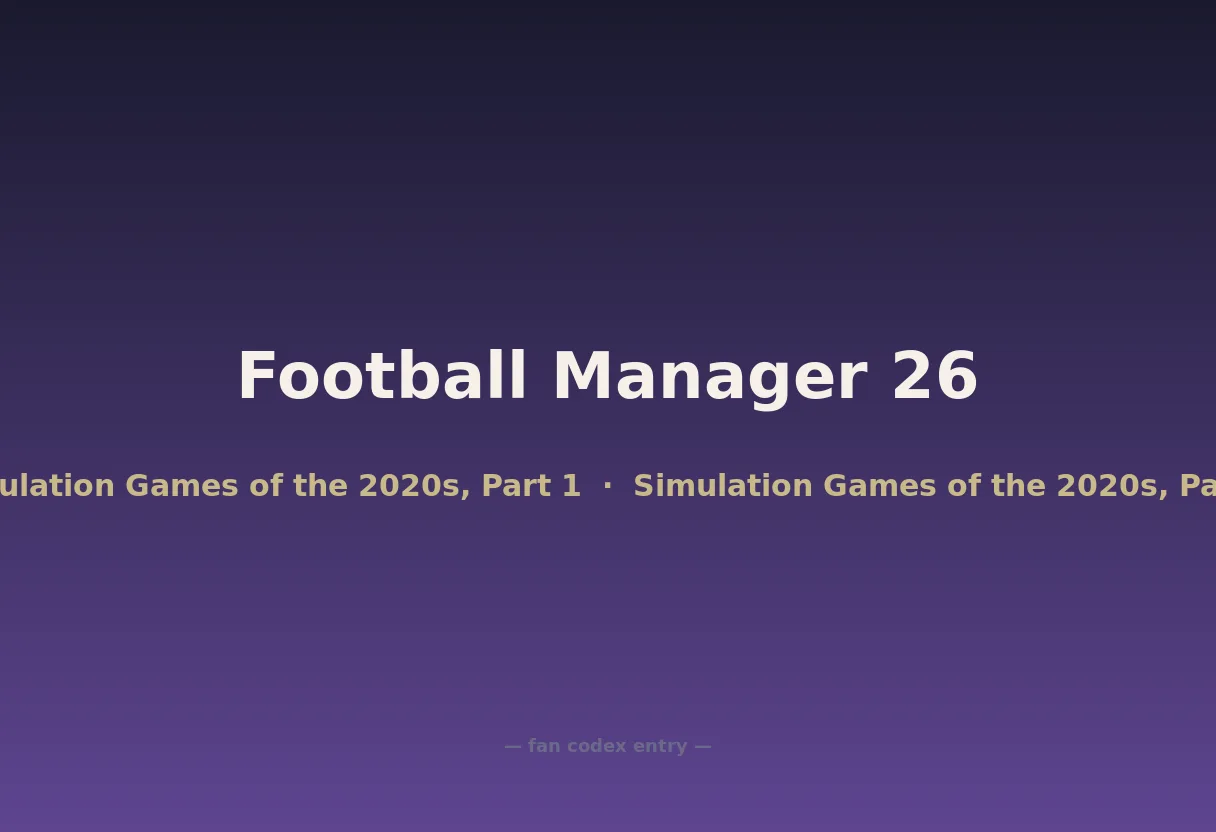 Football Manager 26