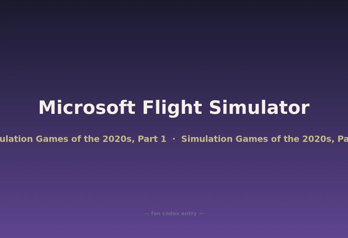 Microsoft Flight Simulator