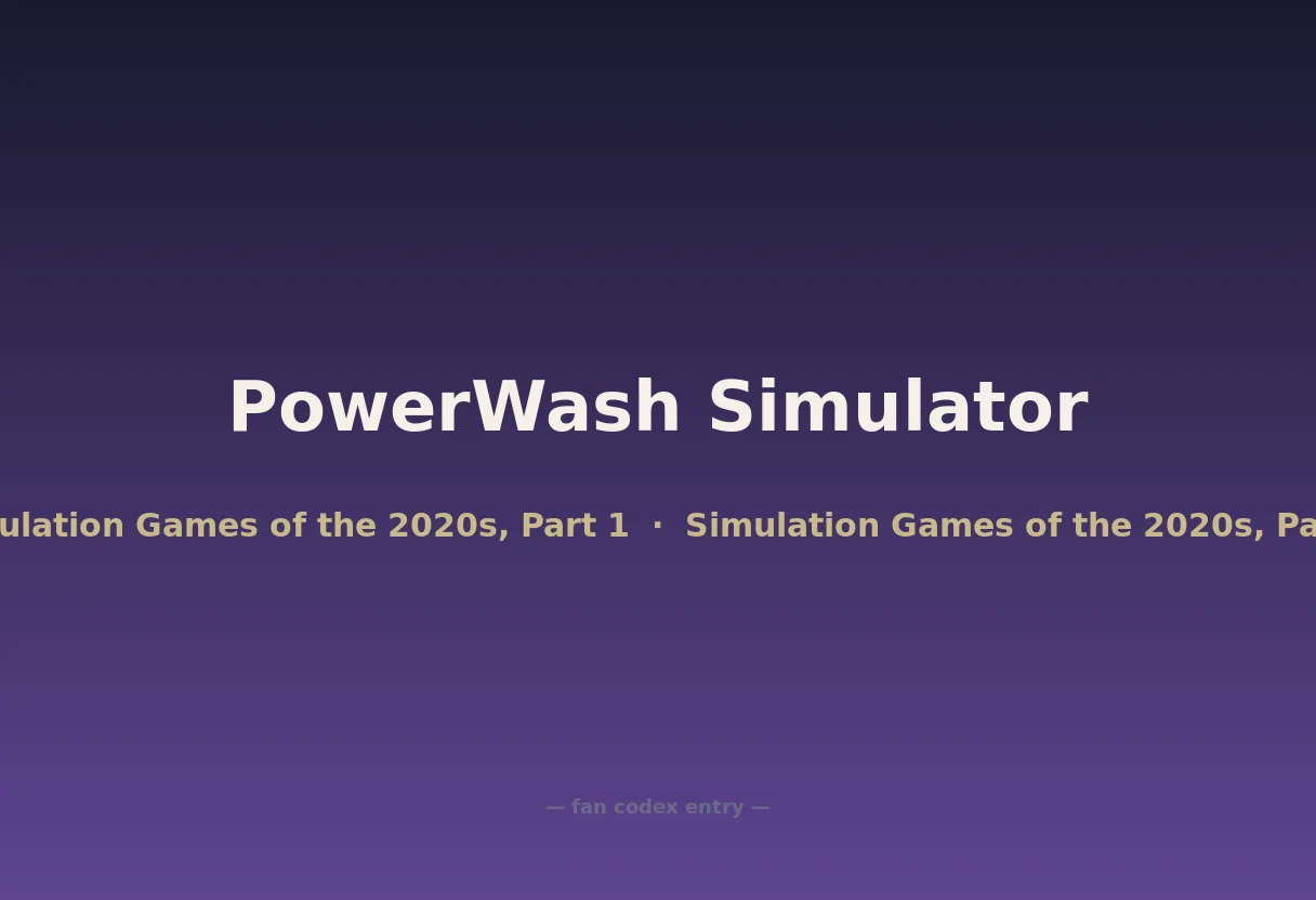 PowerWash Simulator