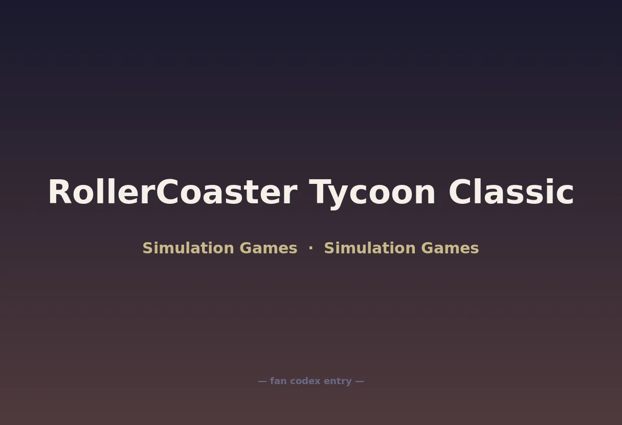 RollerCoaster Tycoon Classic