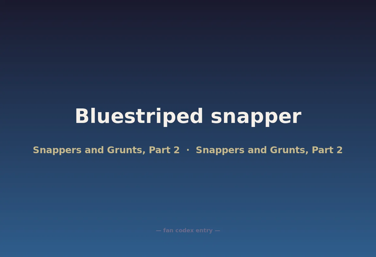 Bluestriped snapper