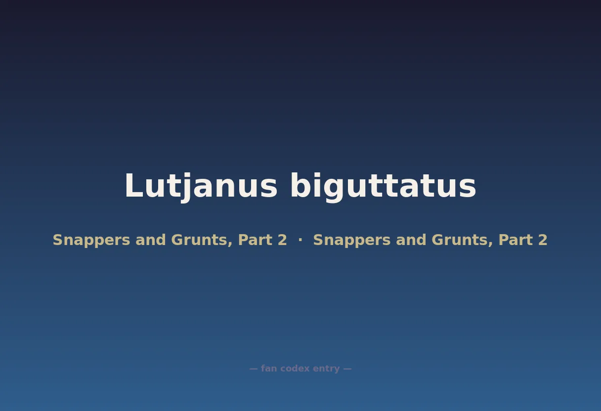 Lutjanus biguttatus