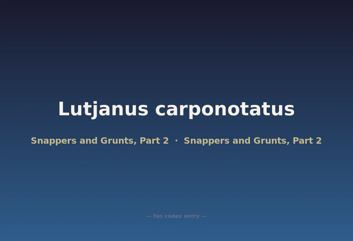 Lutjanus carponotatus