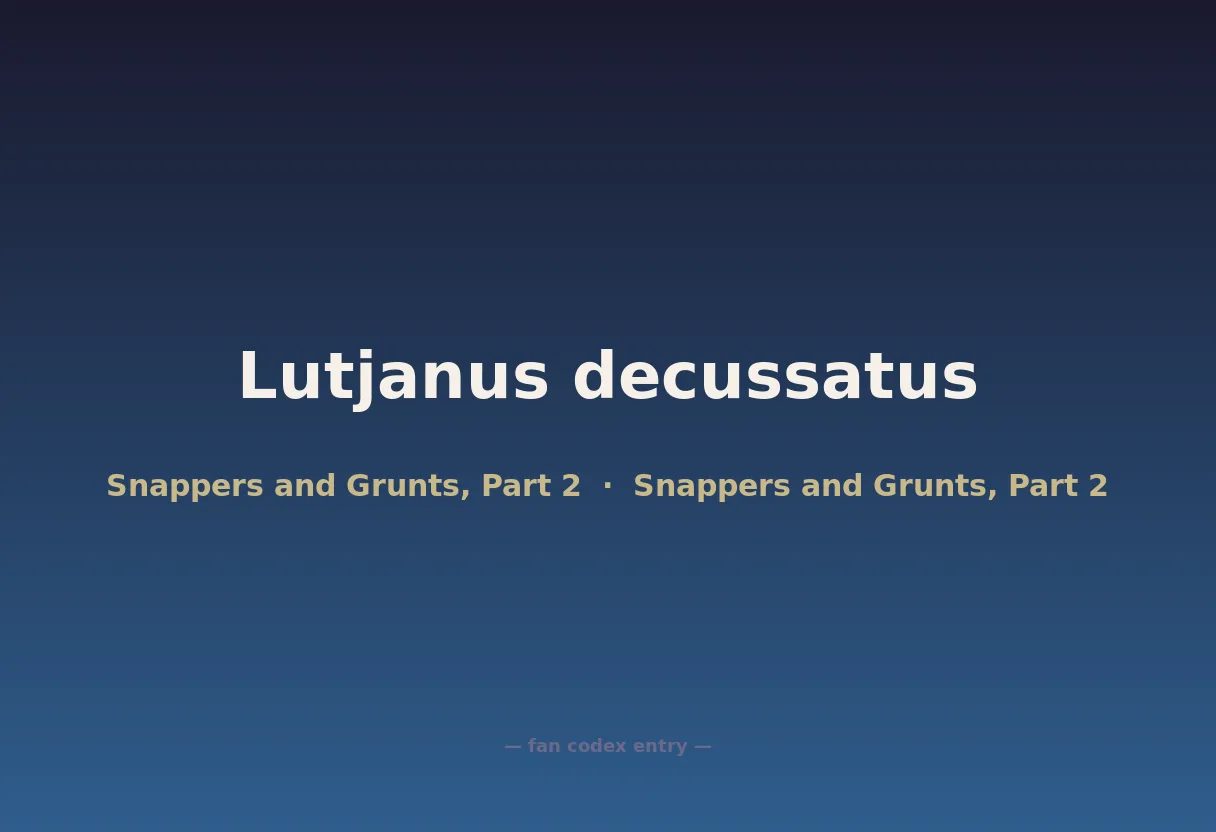 Lutjanus decussatus