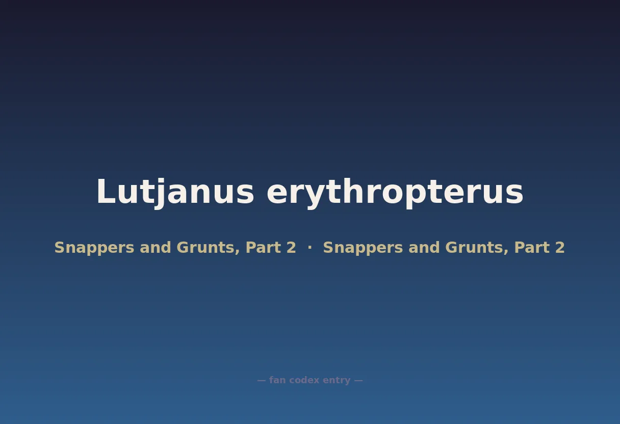 Lutjanus erythropterus