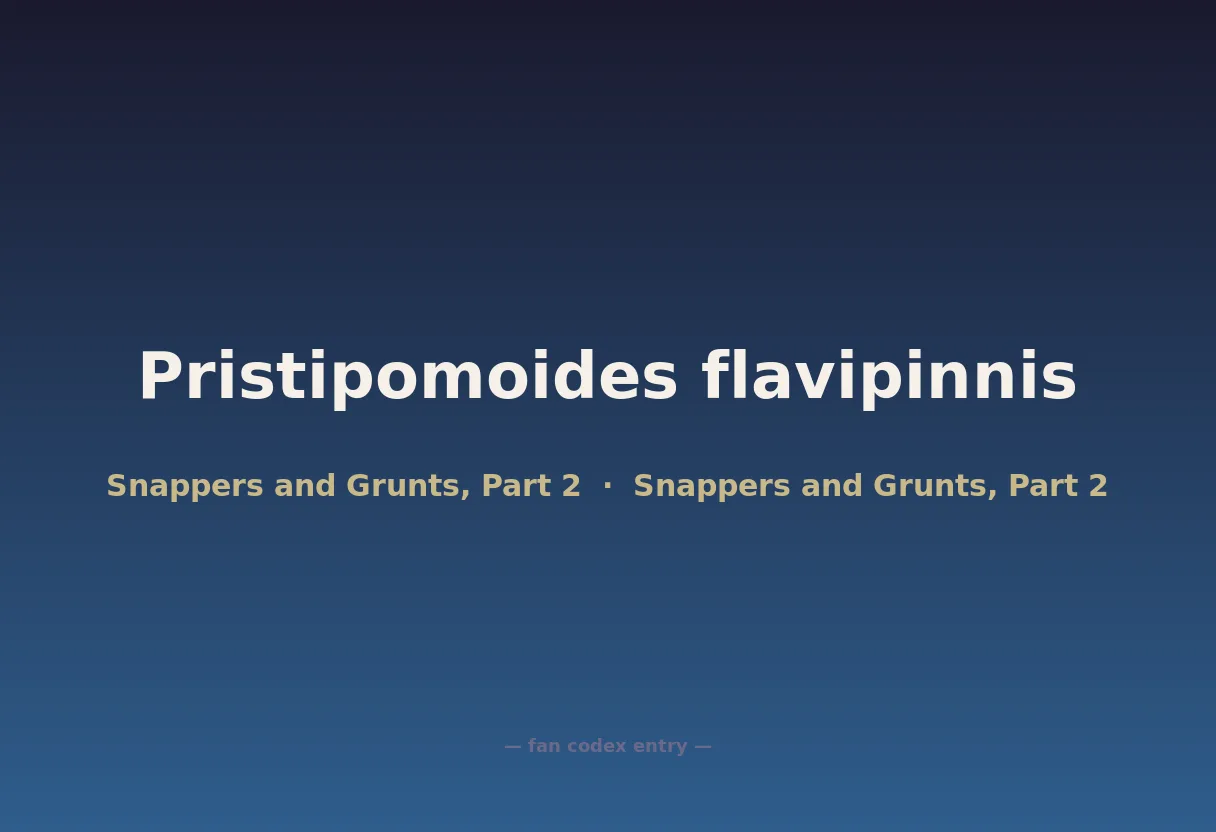 Pristipomoides flavipinnis