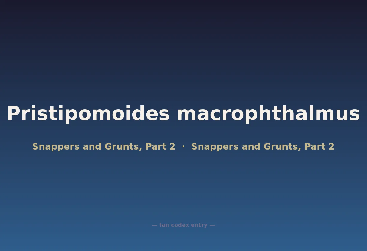 Pristipomoides macrophthalmus