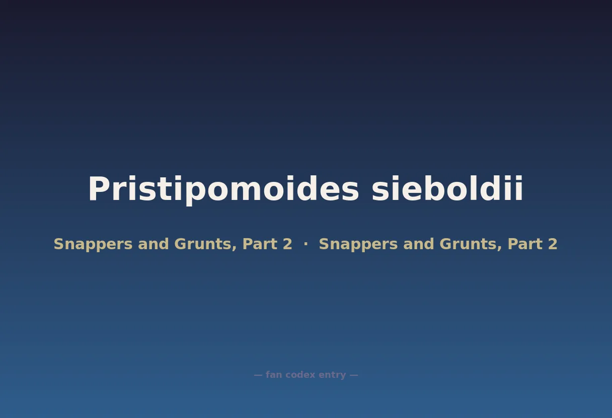 Pristipomoides sieboldii
