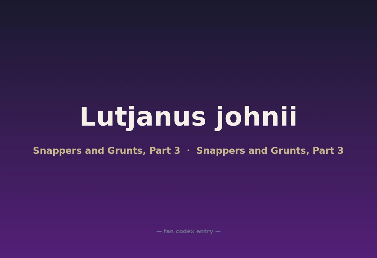 Lutjanus johnii