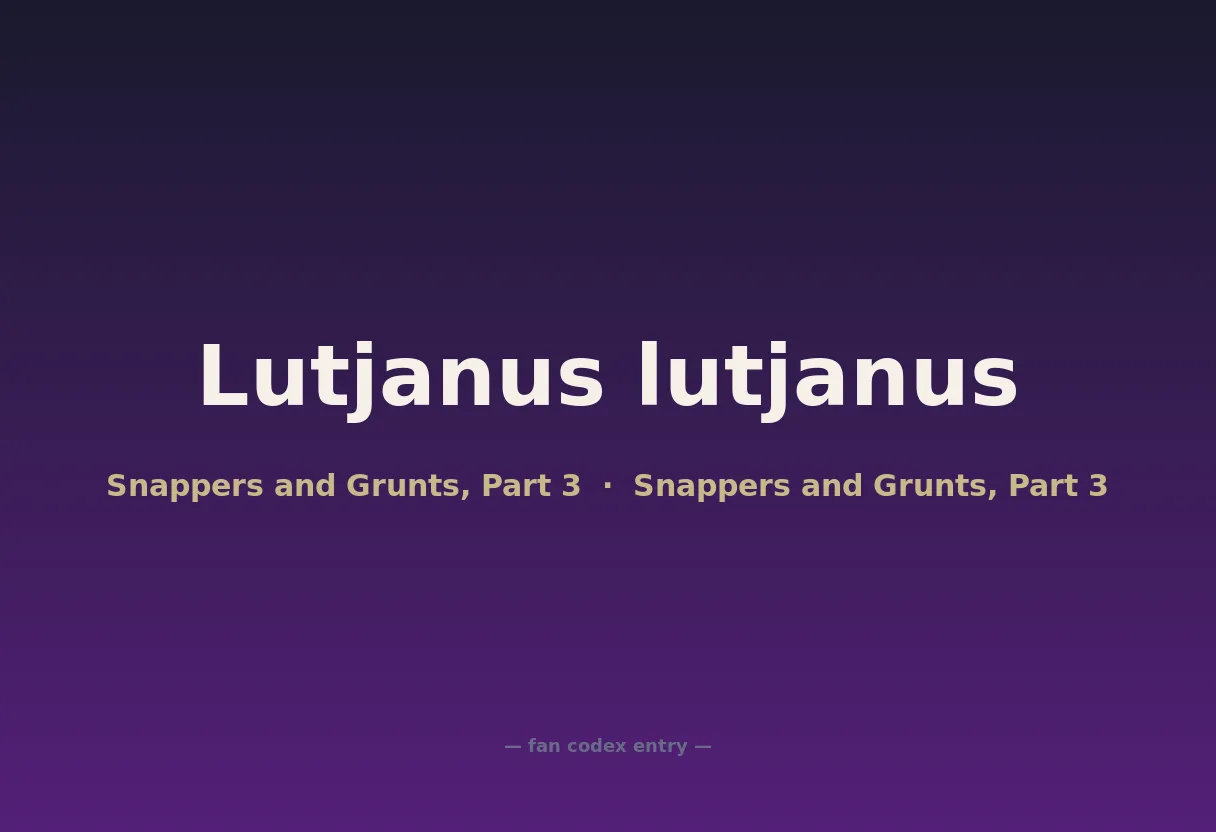 Lutjanus lutjanus