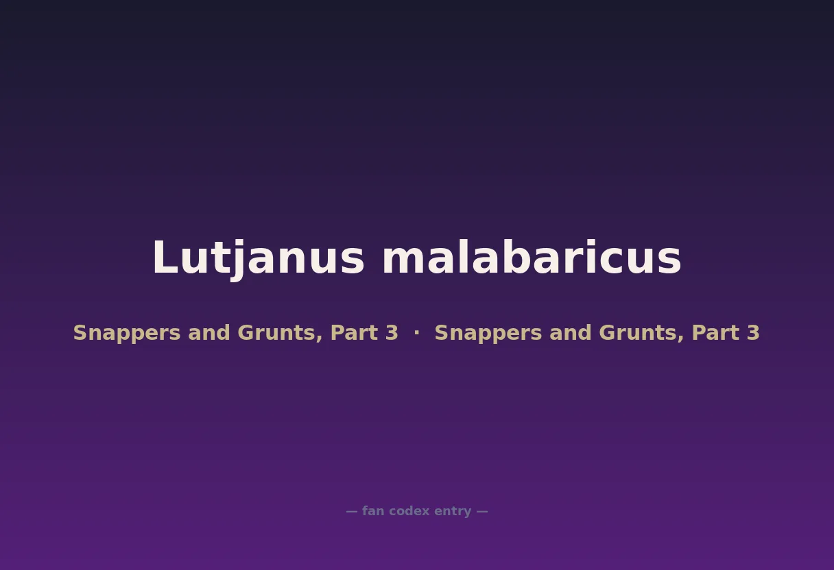 Lutjanus malabaricus