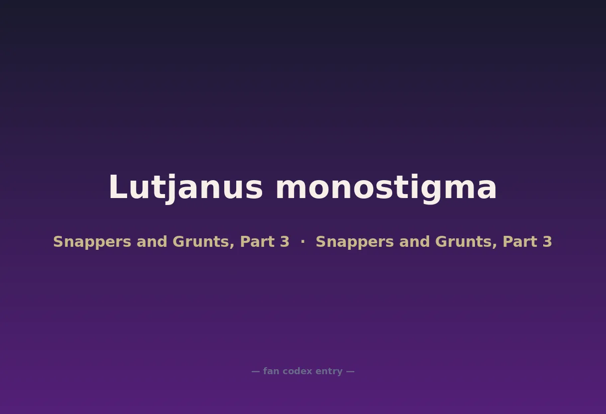 Lutjanus monostigma
