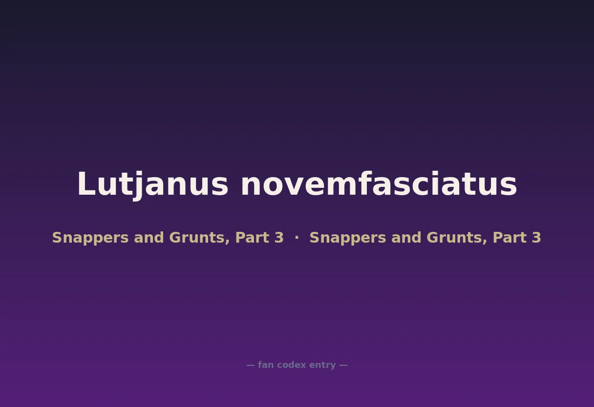 Lutjanus novemfasciatus