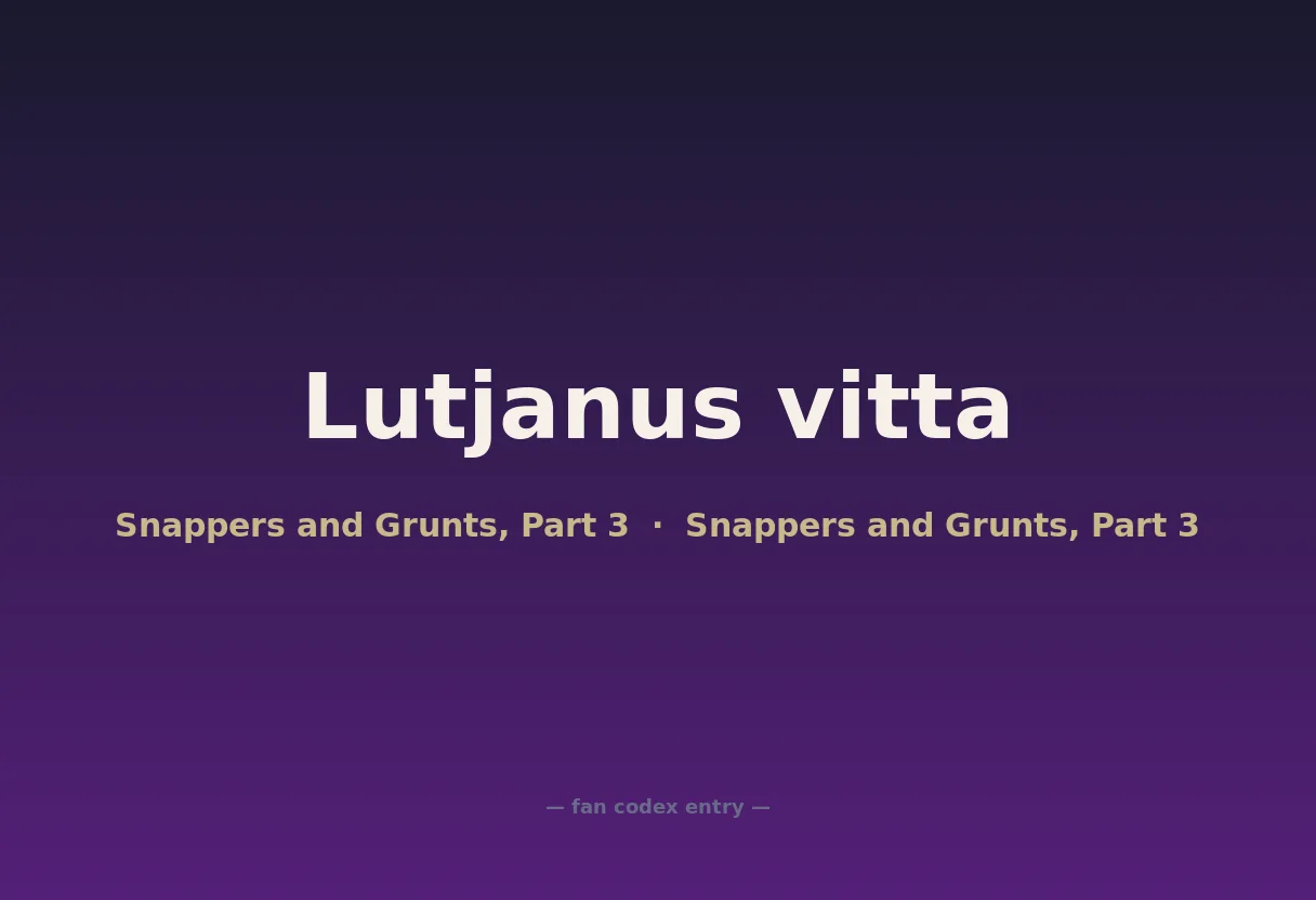 Lutjanus vitta