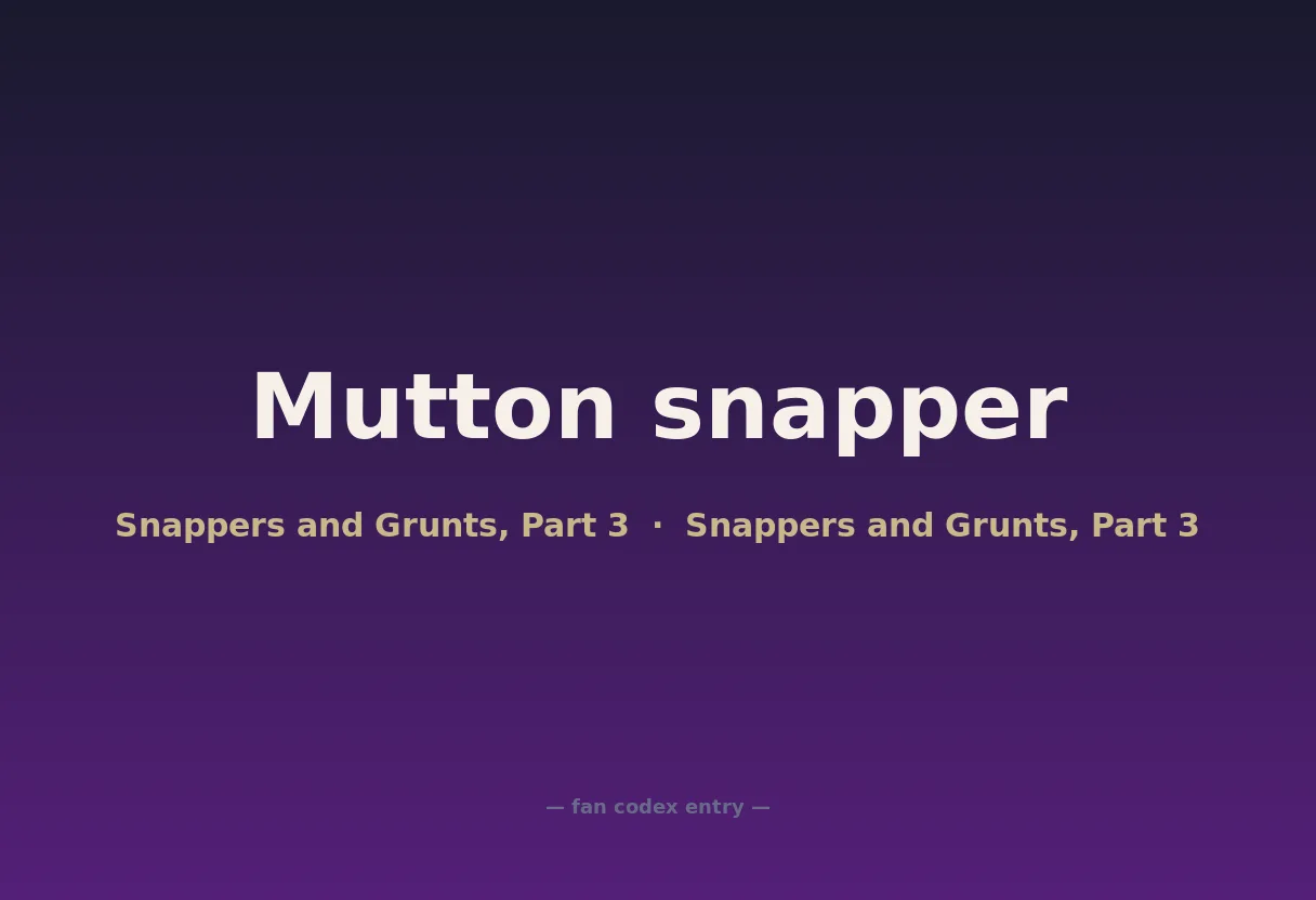 Mutton snapper