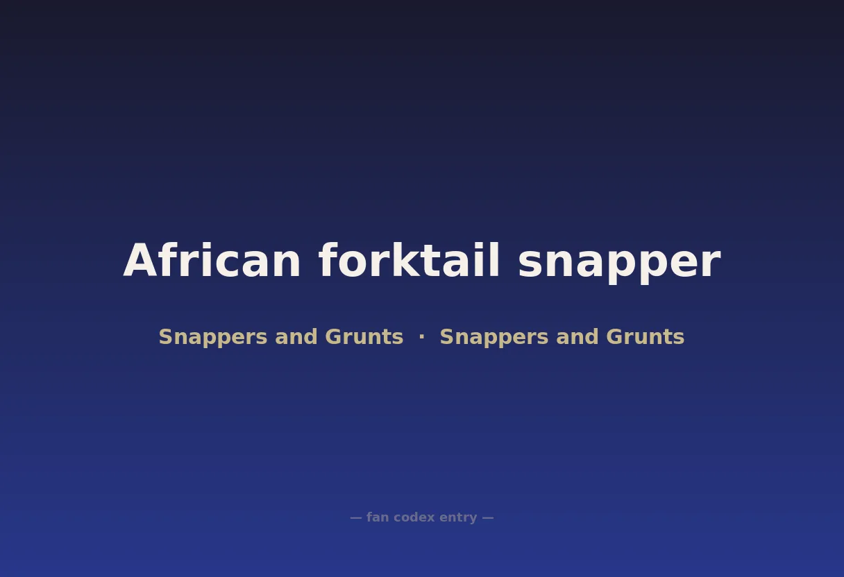 African forktail snapper