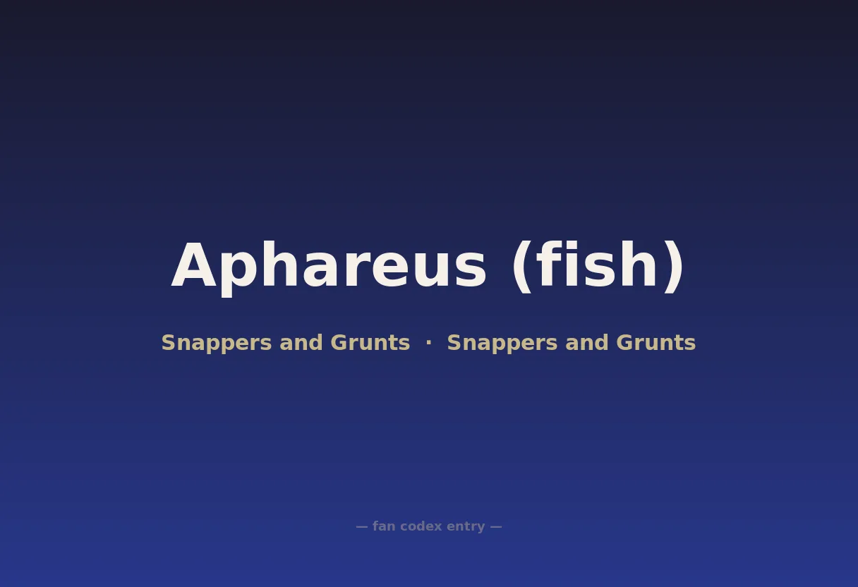 Aphareus (fish)