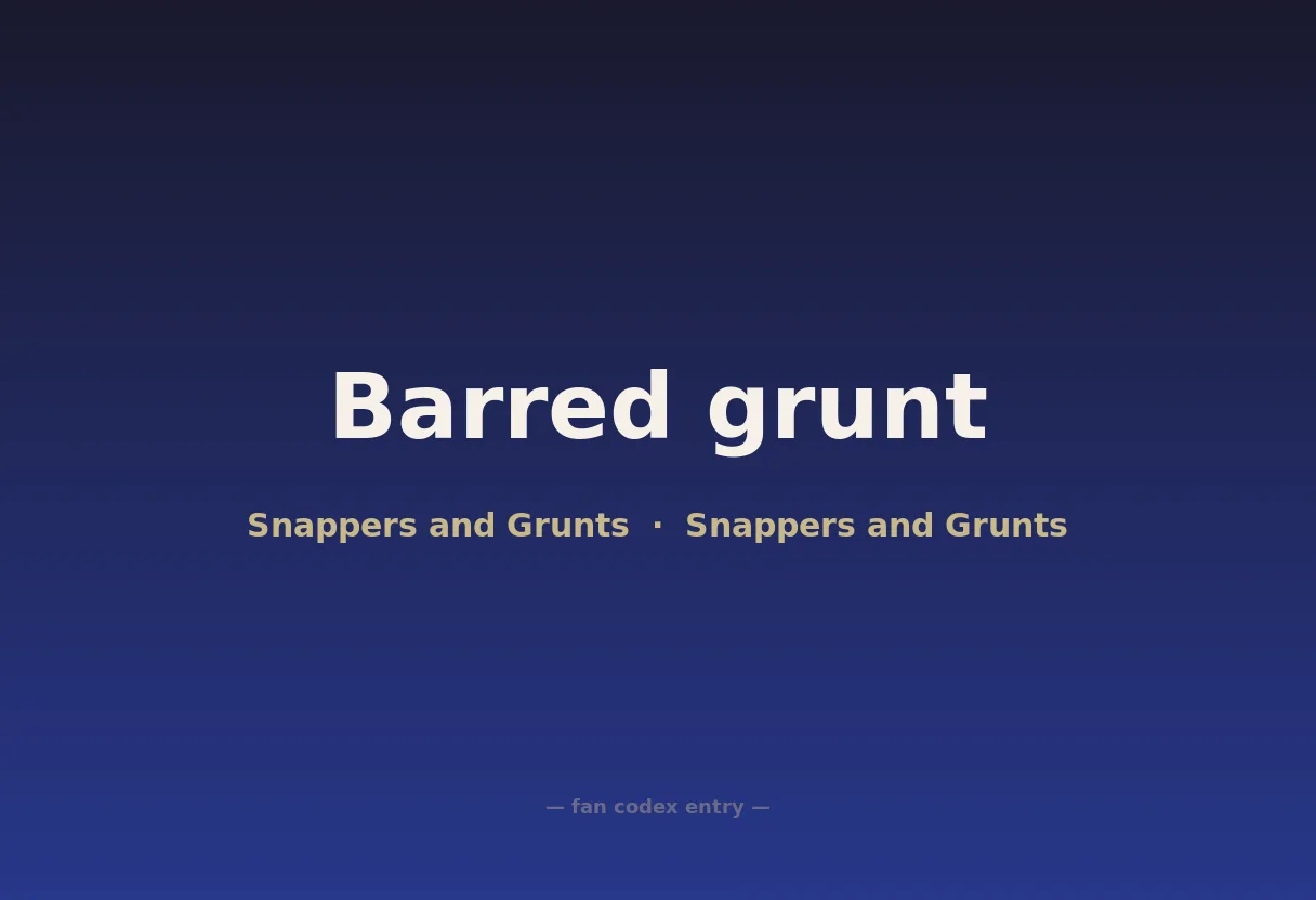 Barred grunt