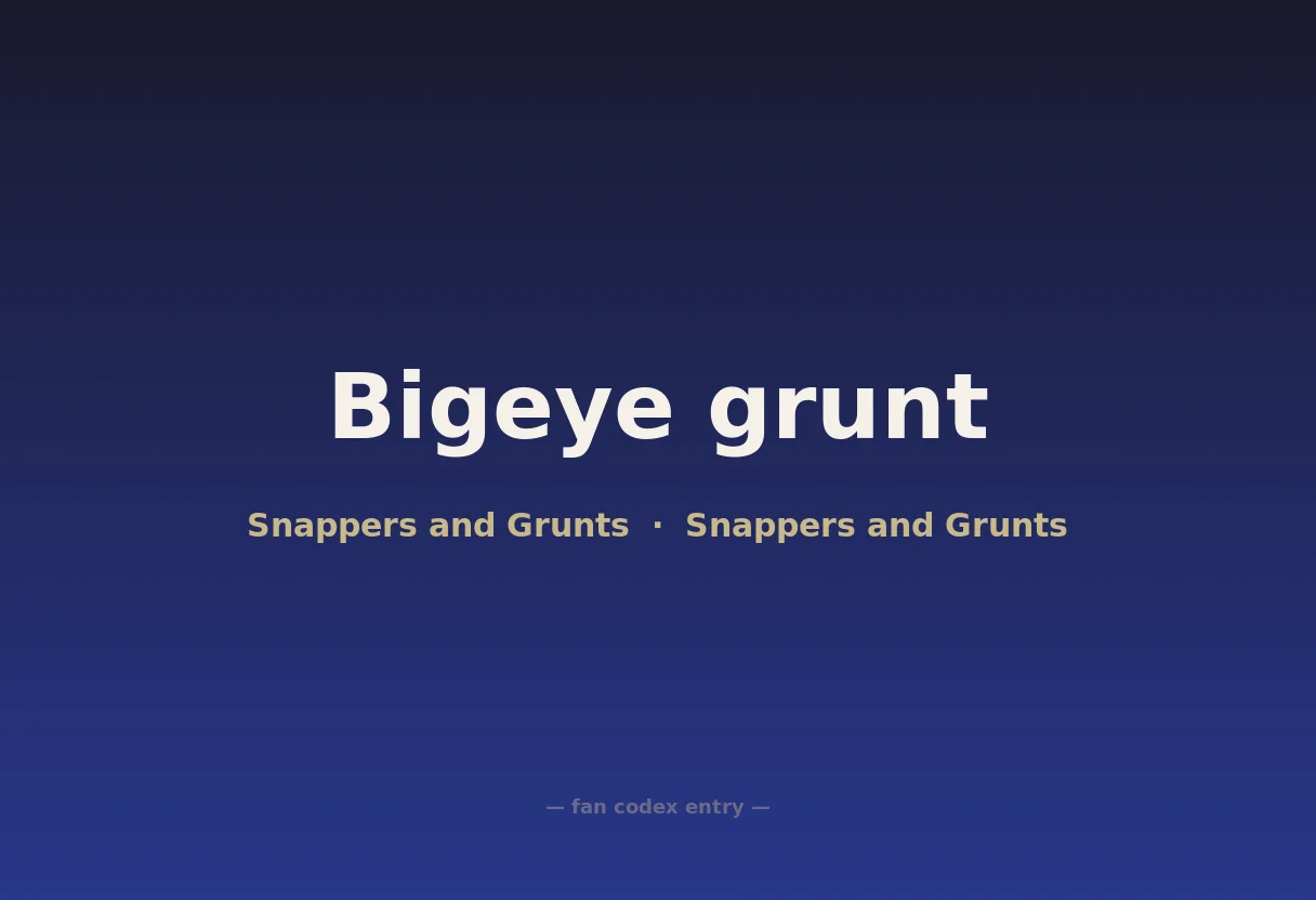 Bigeye grunt