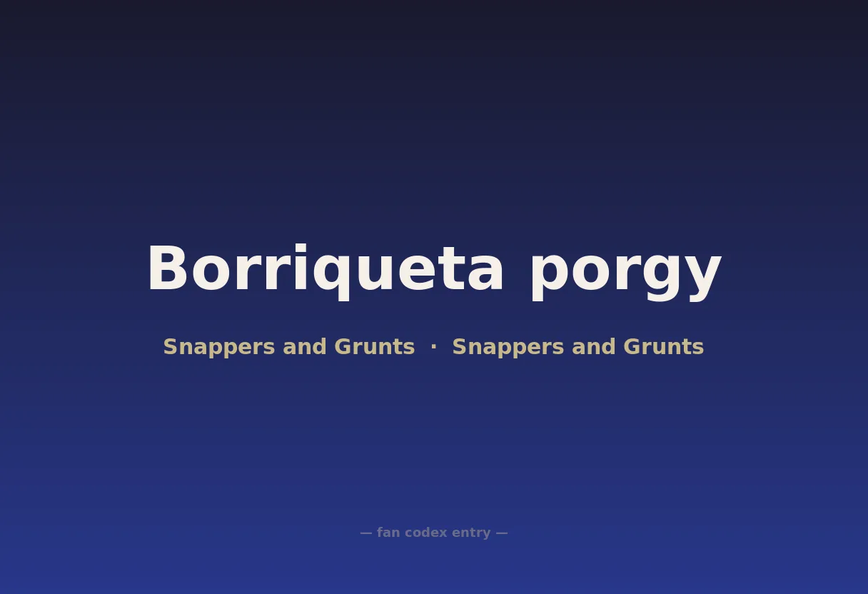 Borriqueta porgy