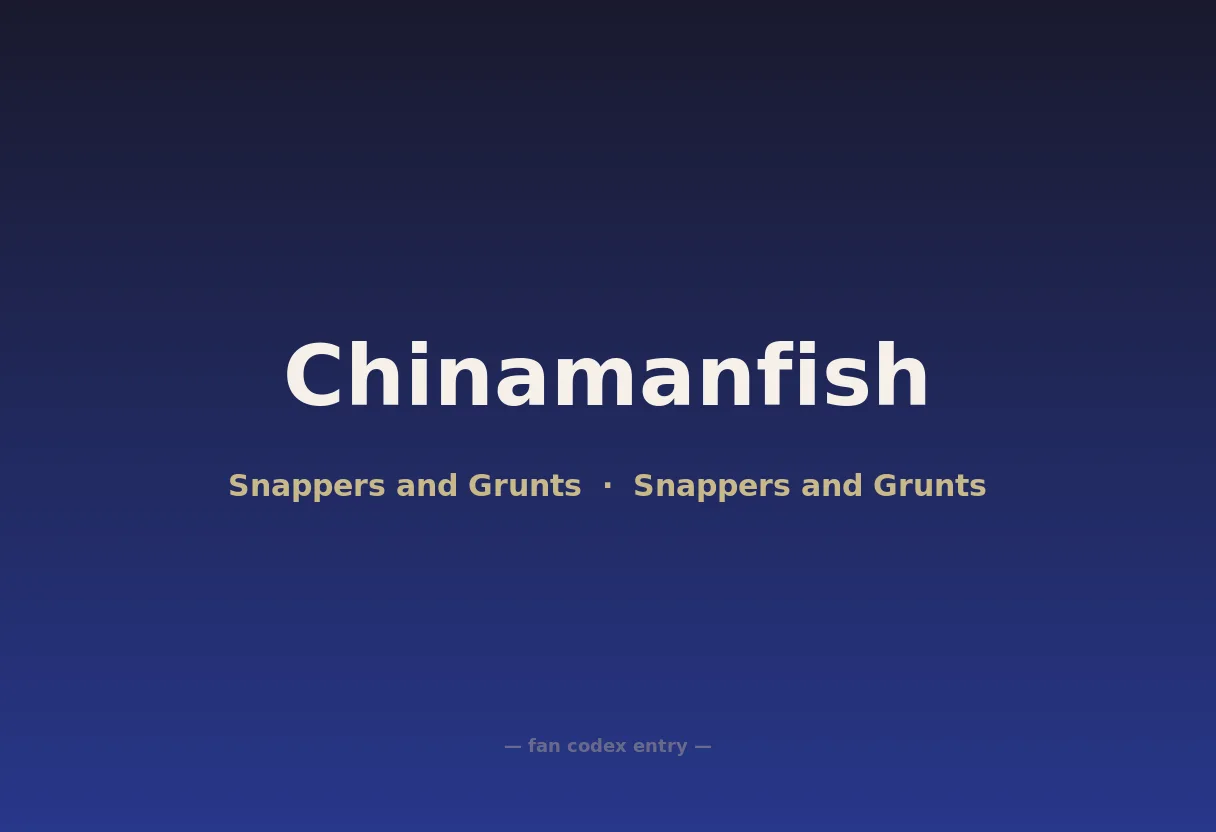 Chinamanfish