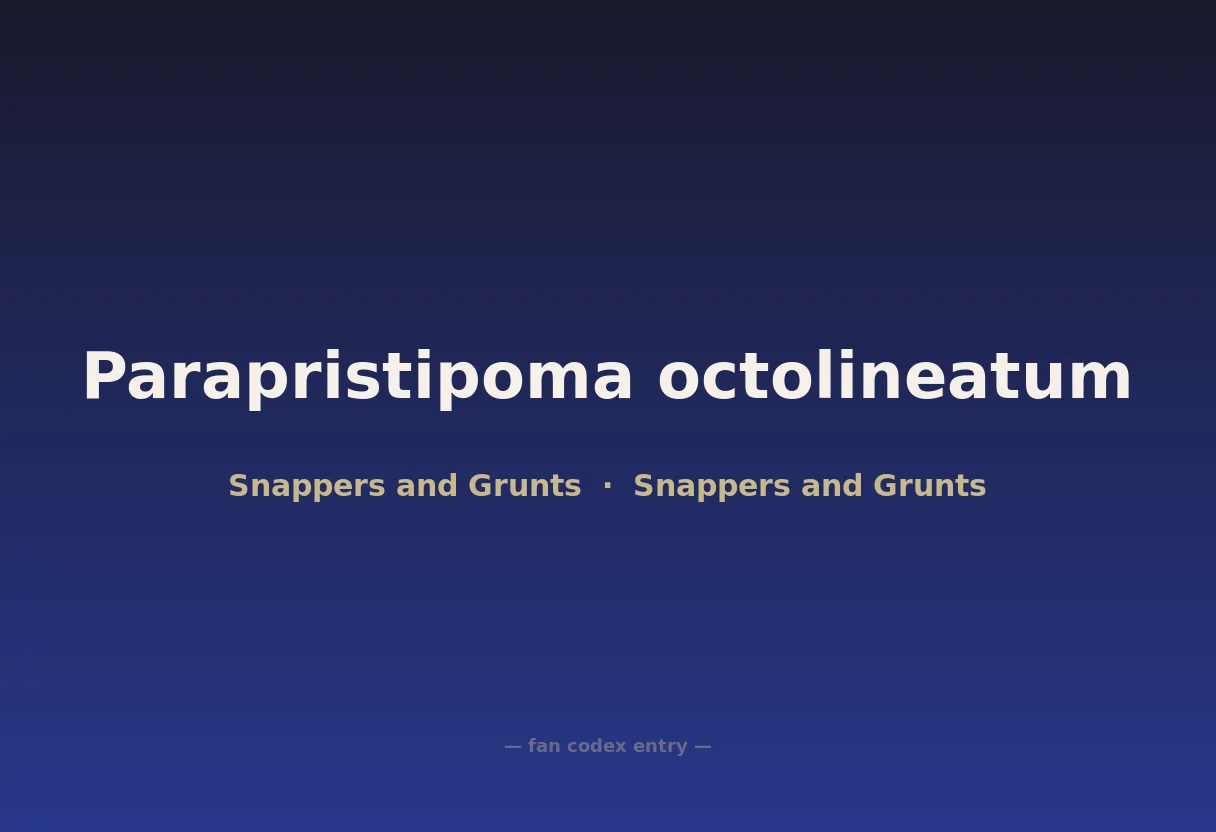 Parapristipoma octolineatum