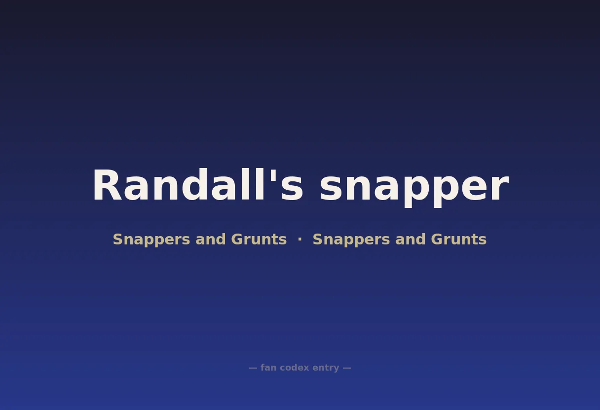 Randall's snapper
