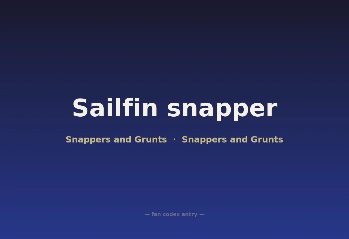 Sailfin snapper