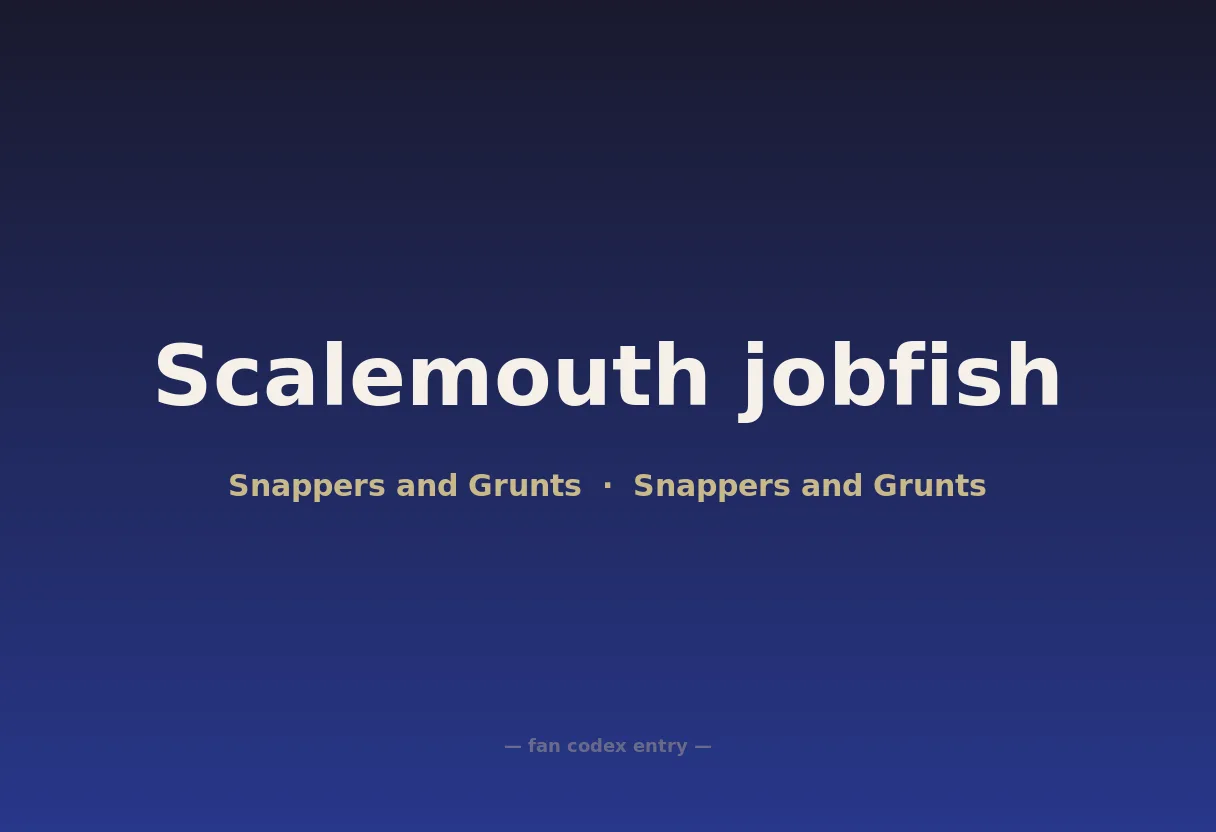 Scalemouth jobfish