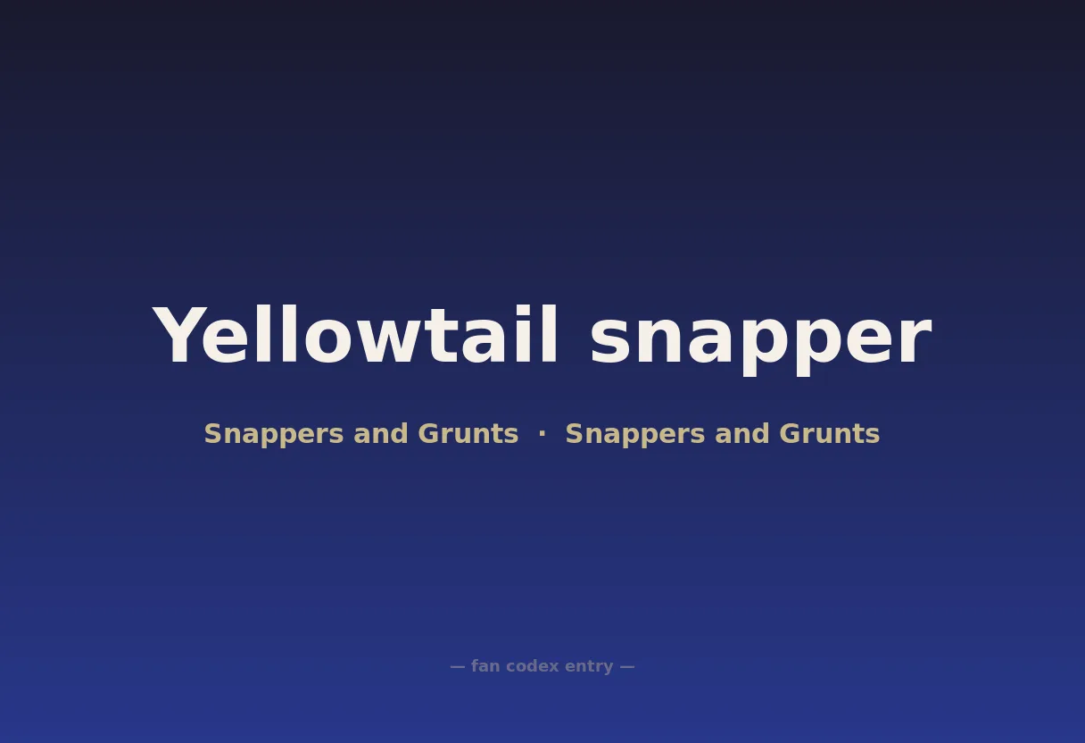 Yellowtail snapper