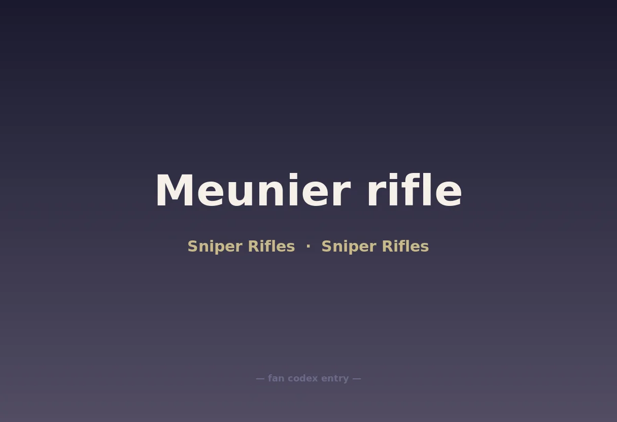 Meunier rifle