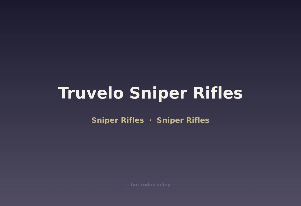 Truvelo Sniper Rifles