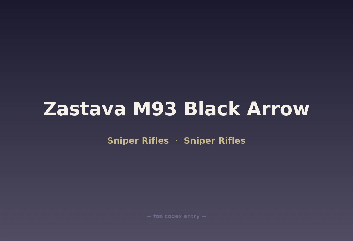 Zastava M93 Black Arrow