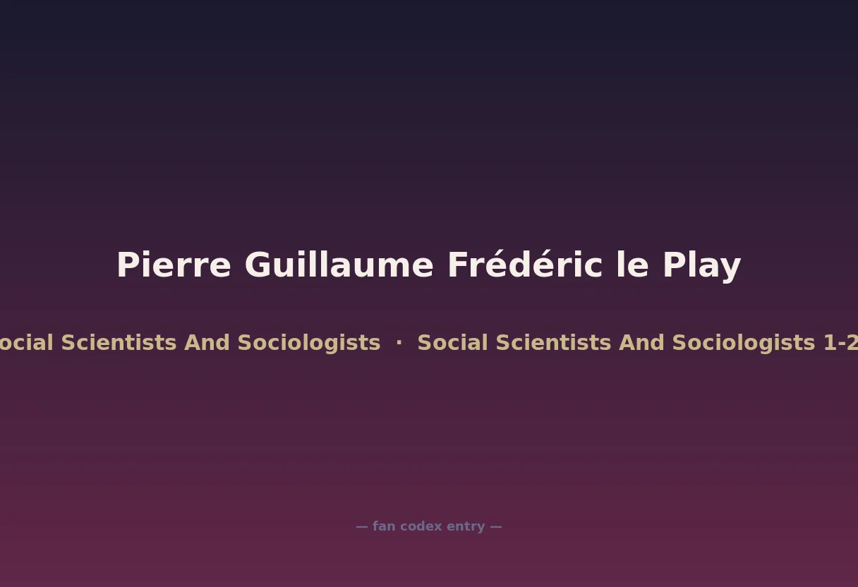 Pierre Guillaume Frédéric le Play