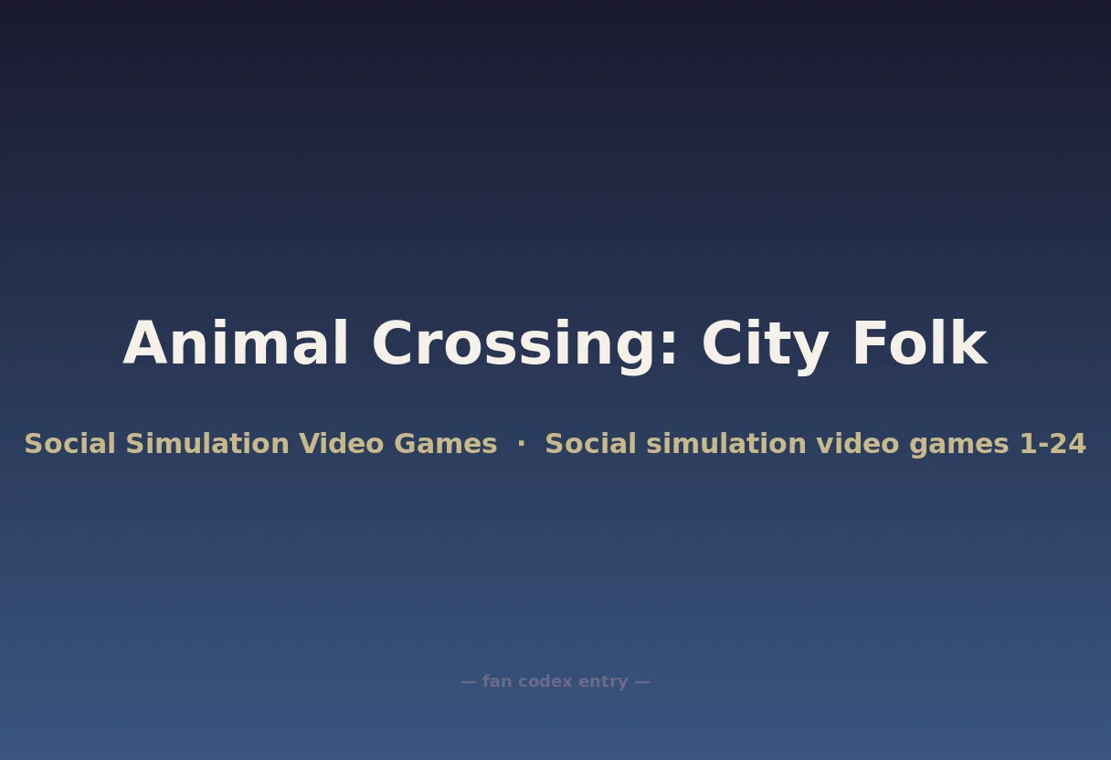 Animal Crossing: City Folk