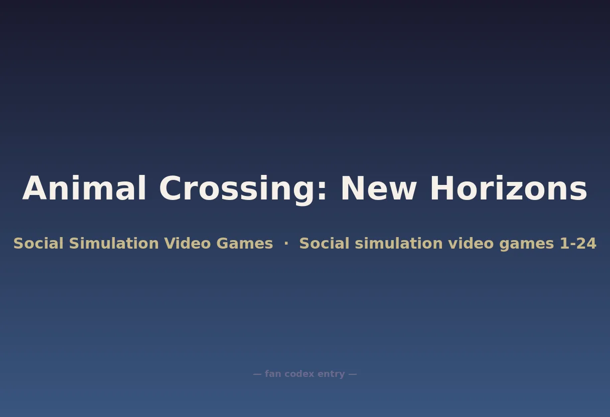 Animal Crossing: New Horizons
