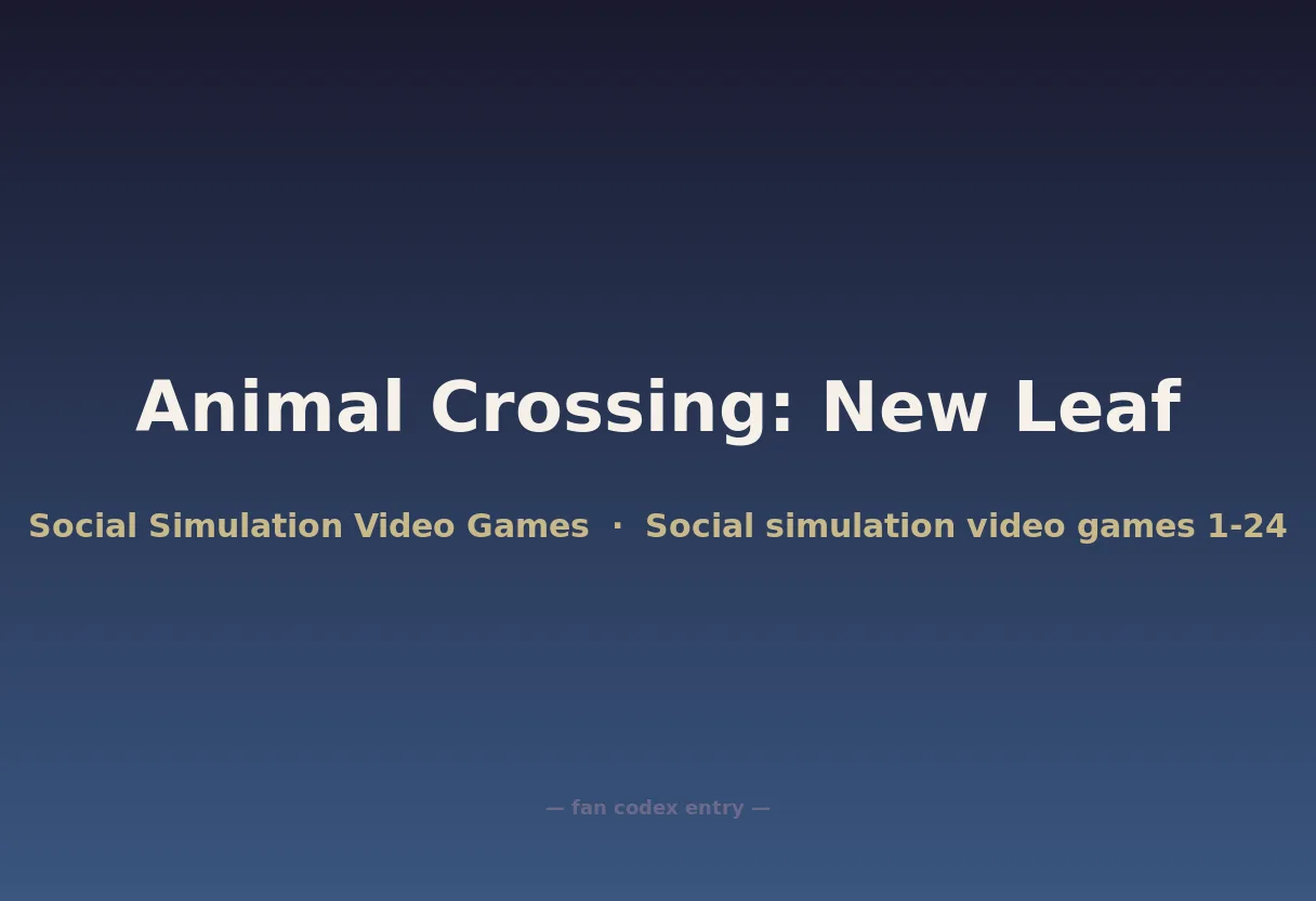 Animal Crossing: New Leaf