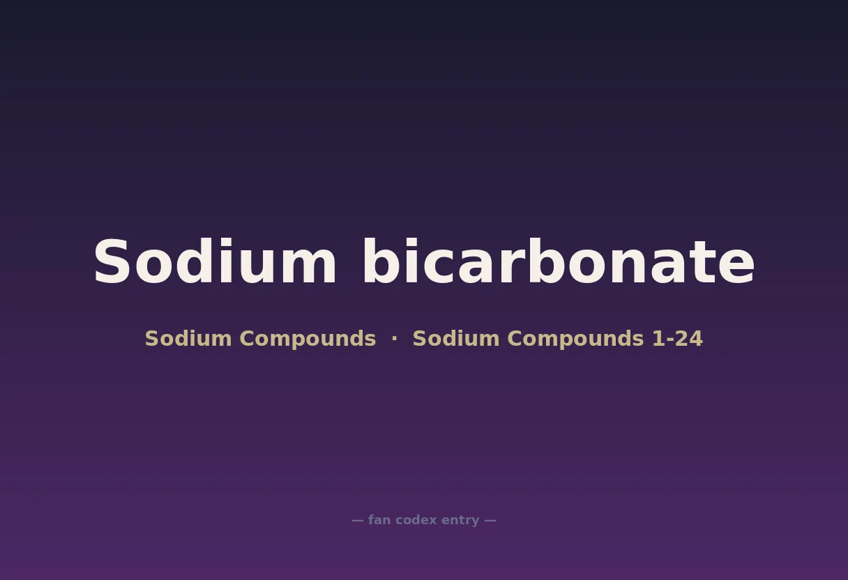 Sodium bicarbonate