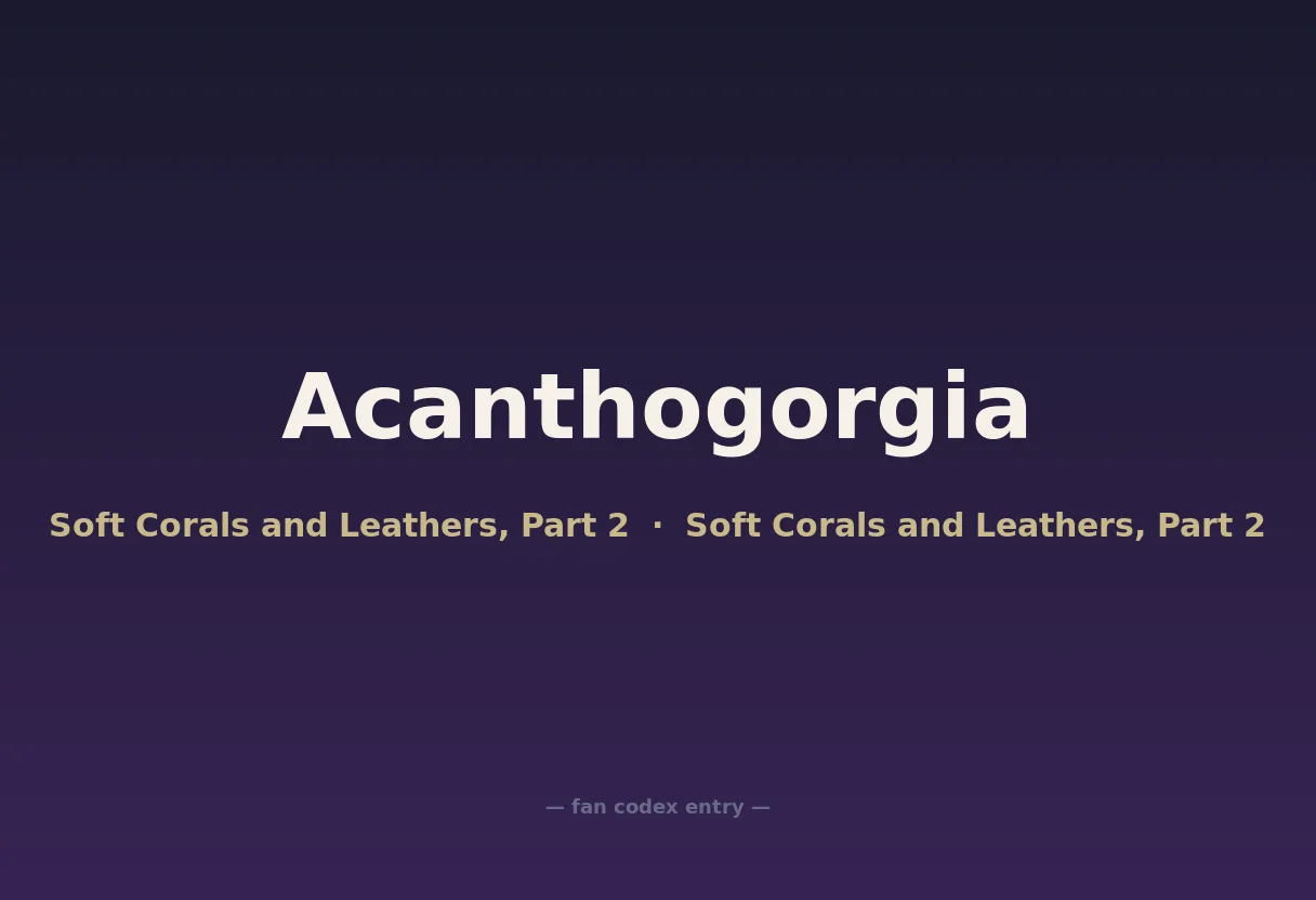 Acanthogorgia