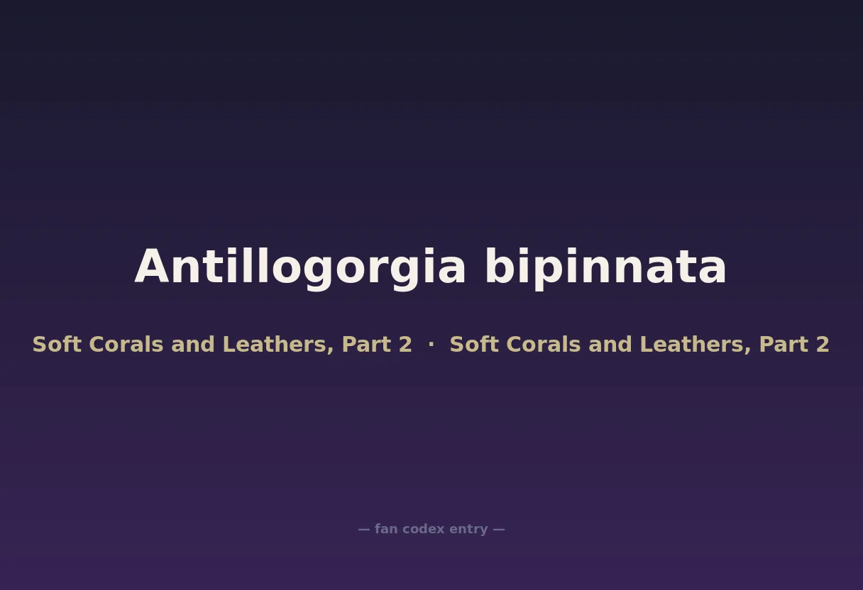 Antillogorgia bipinnata
