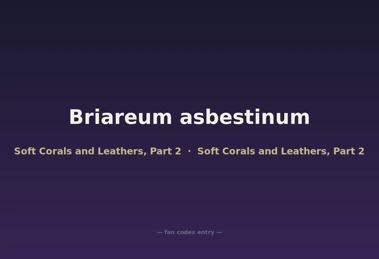Briareum asbestinum