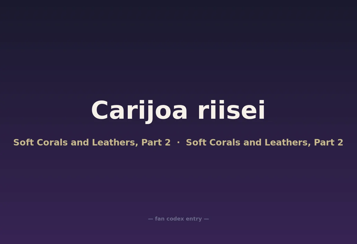 Carijoa riisei