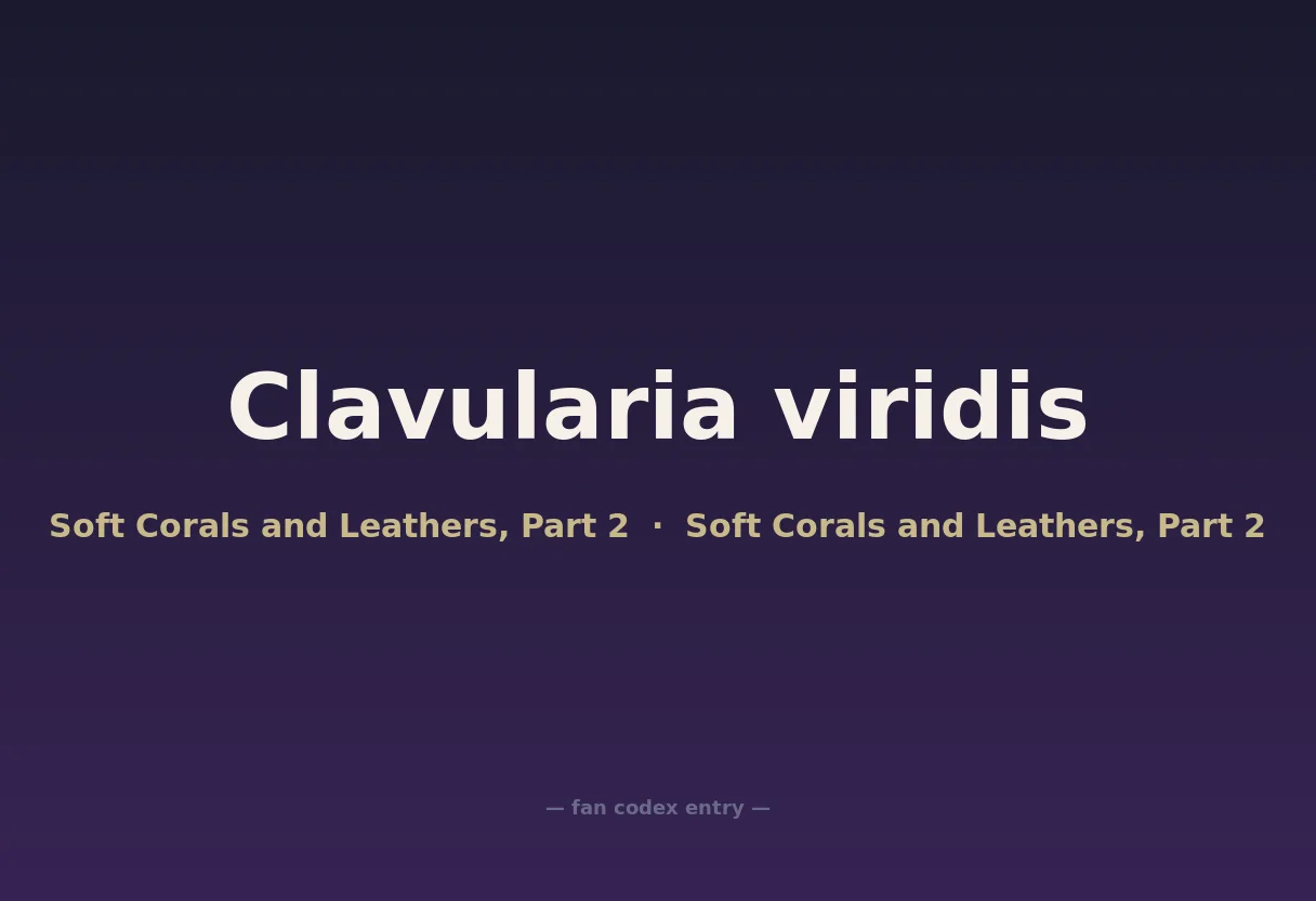 Clavularia viridis