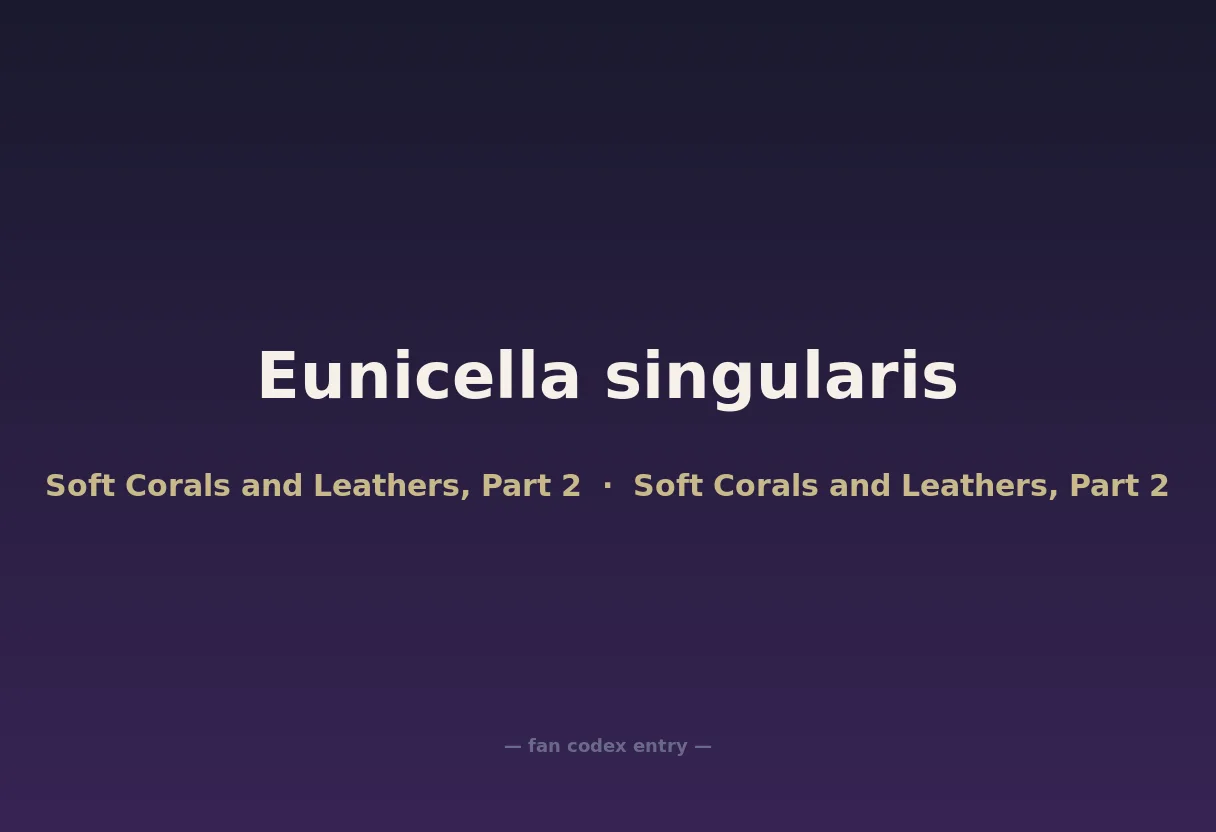 Eunicella singularis
