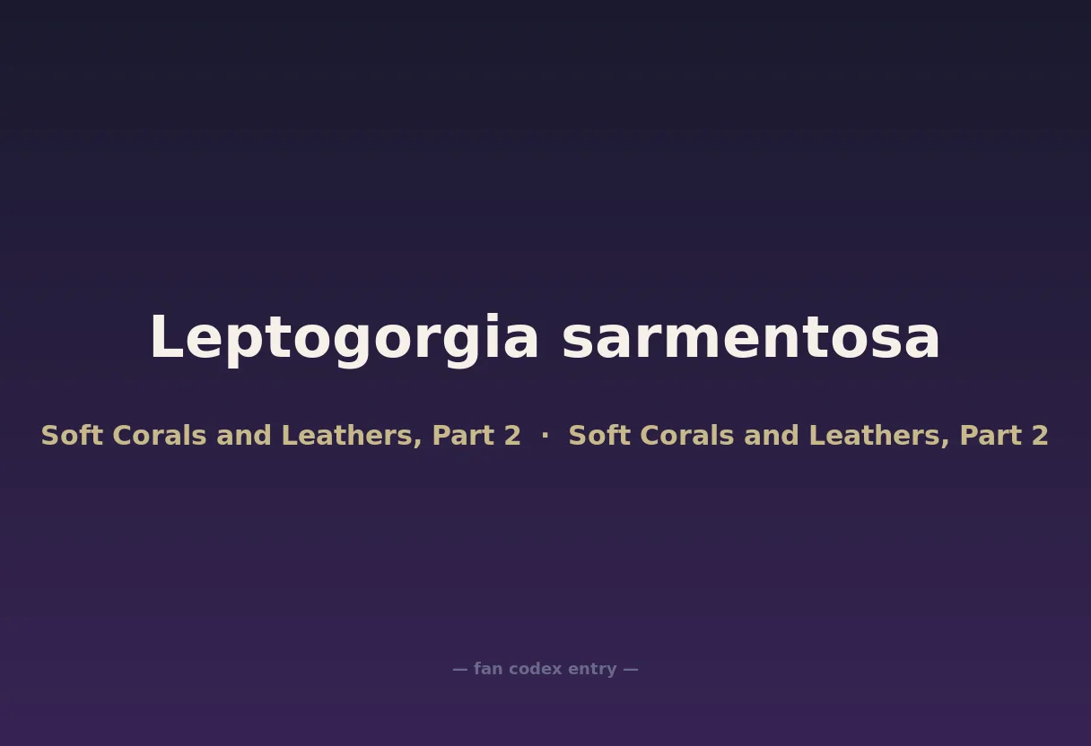 Leptogorgia sarmentosa