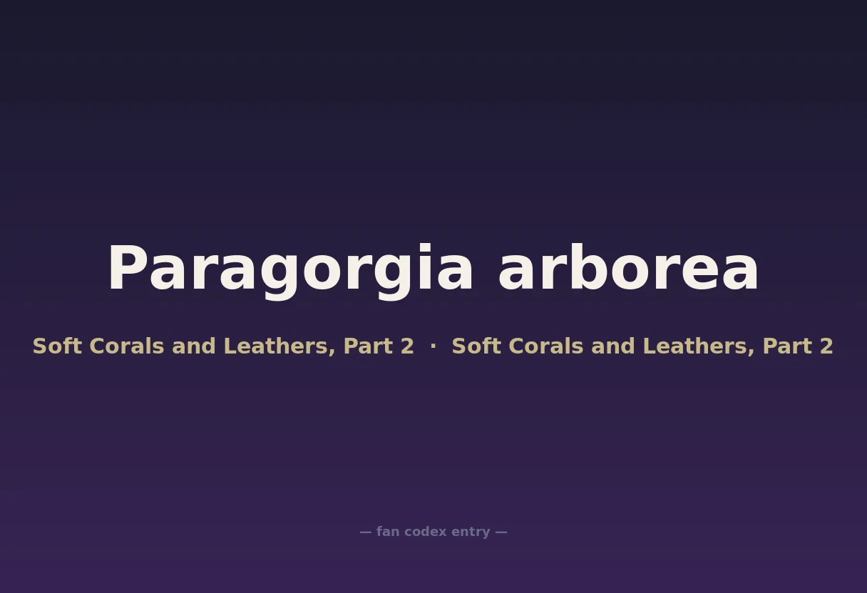 Paragorgia arborea
