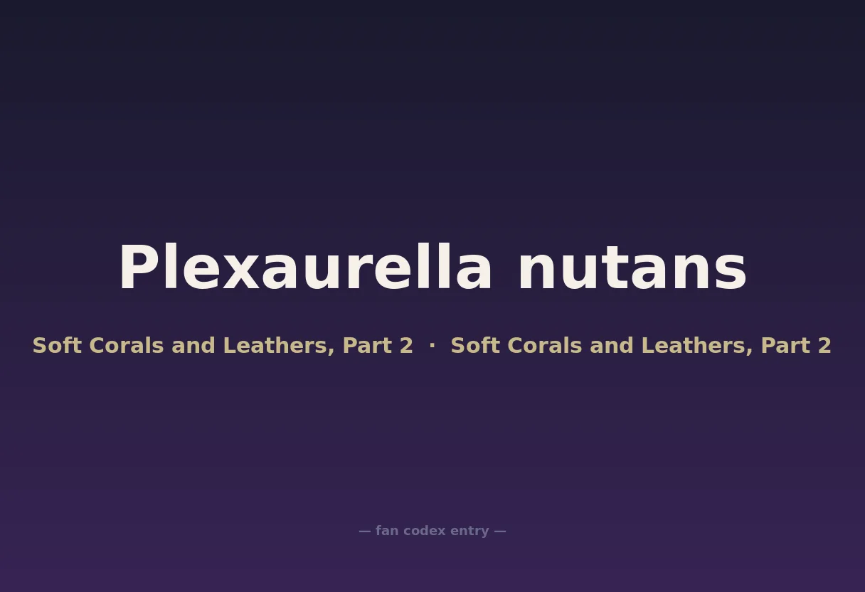 Plexaurella nutans