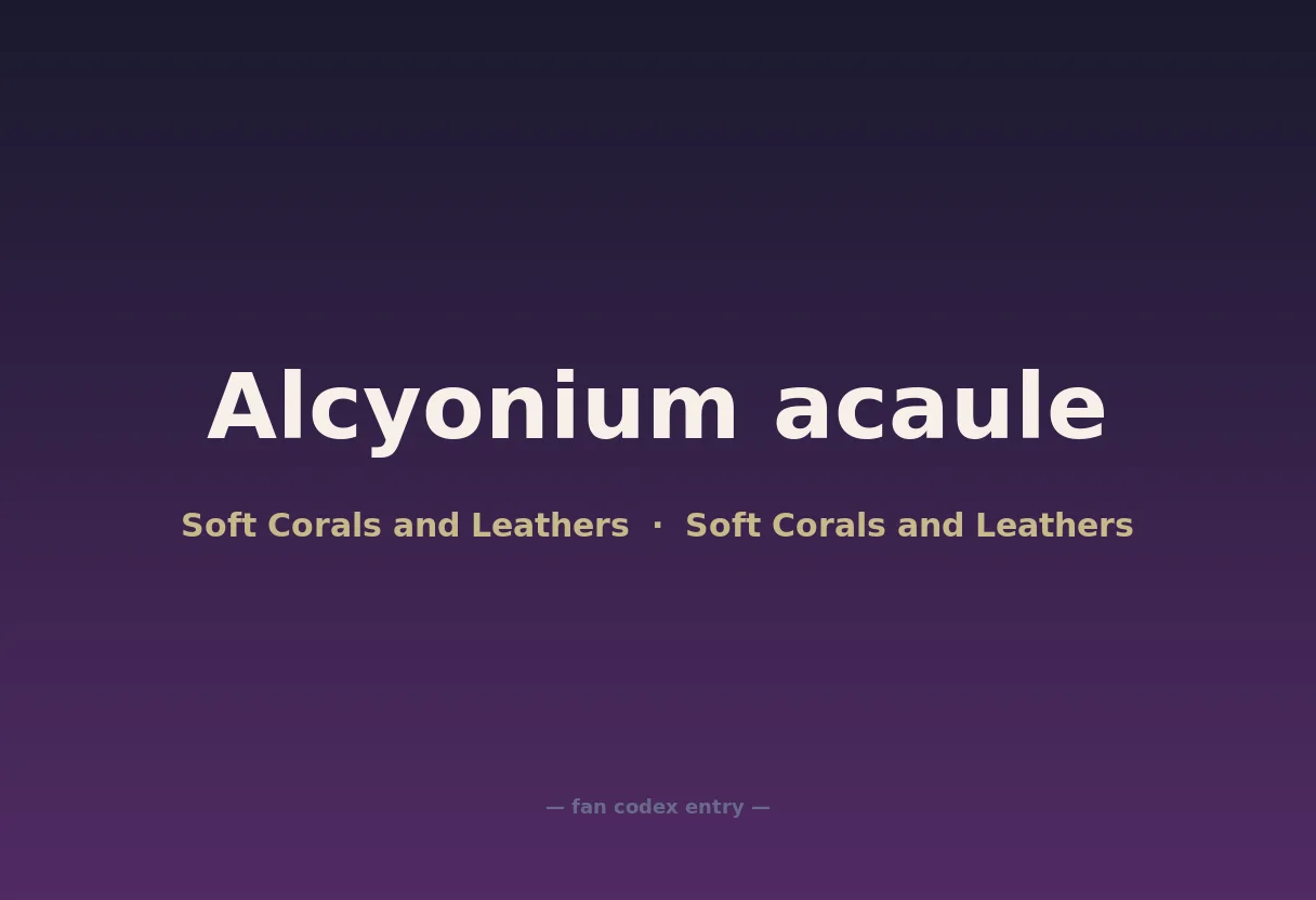 Alcyonium acaule