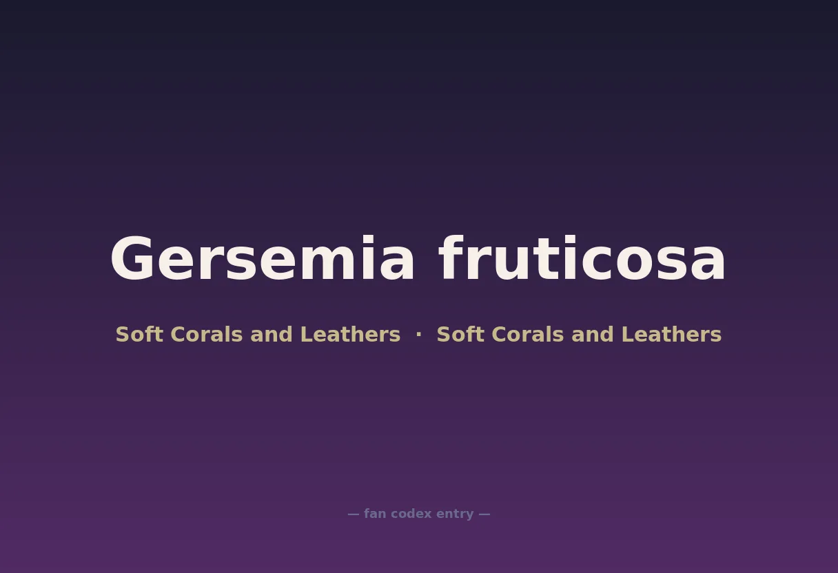 Gersemia fruticosa